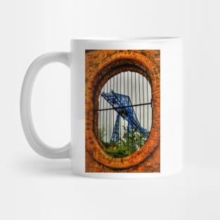 Tees Transporter Bridge Viewed Through Wall Space Mug